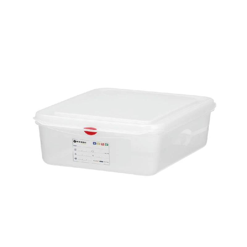 Hendi GN 1/2 Kantin Polypropylen Transparent 873267 by Hendi color Svart