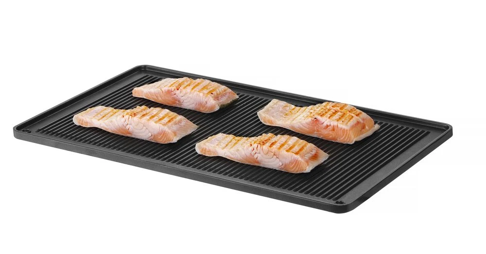 Hendi Grillplåt för Ugn Räfflad GN 1/1 Aluminium 808825 by Hendi color Svart