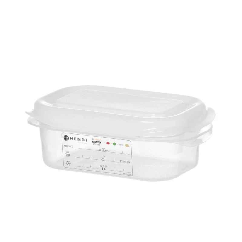 Hendi GN 1/9 kantin polypropen transparent 873120 by Hendi color Svart
