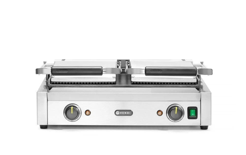 Hendi Kontaktgrill Dubbel Metall 263808 by Hendi color Svart