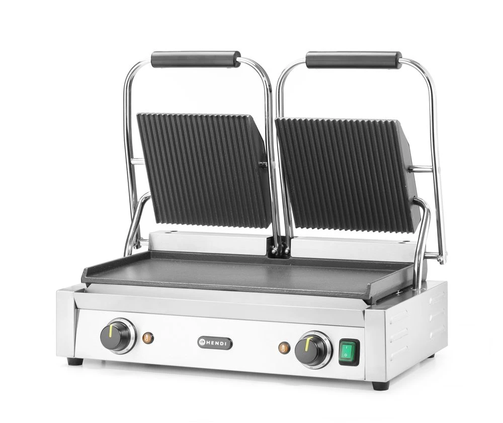 Hendi Kontaktgrill Dubbel Metall 263808 by Hendi color Svart