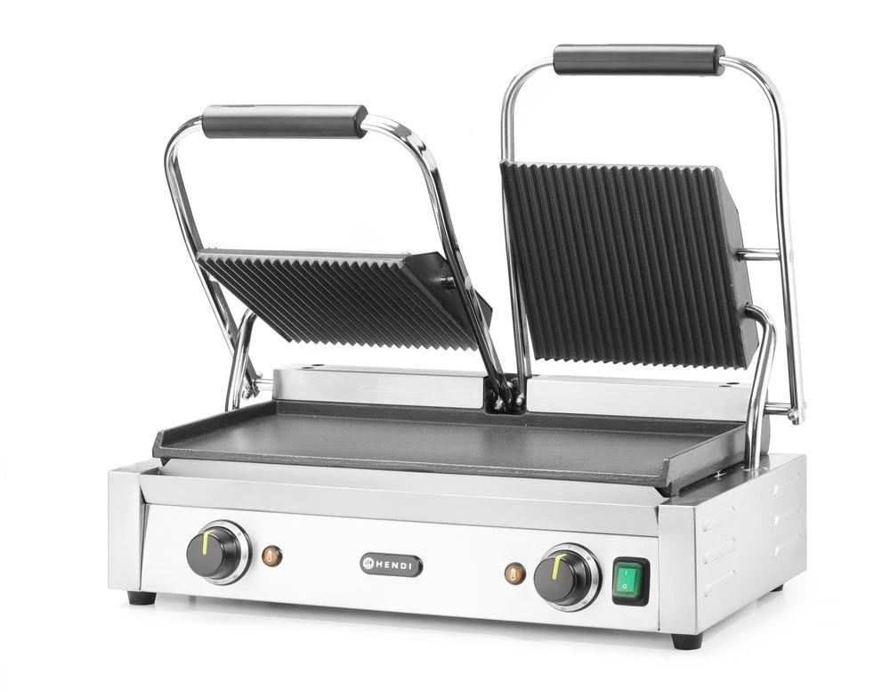 Hendi Kontaktgrill Dubbel Metall 263808 by Hendi color Svart