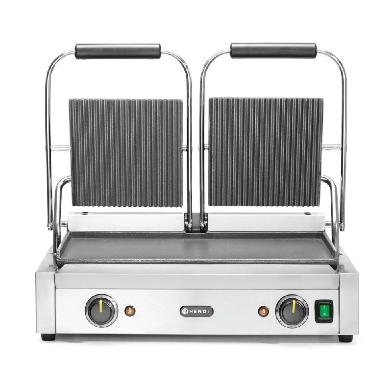 Hendi Kontaktgrill Dubbel Metall 263808 by Hendi color Svart