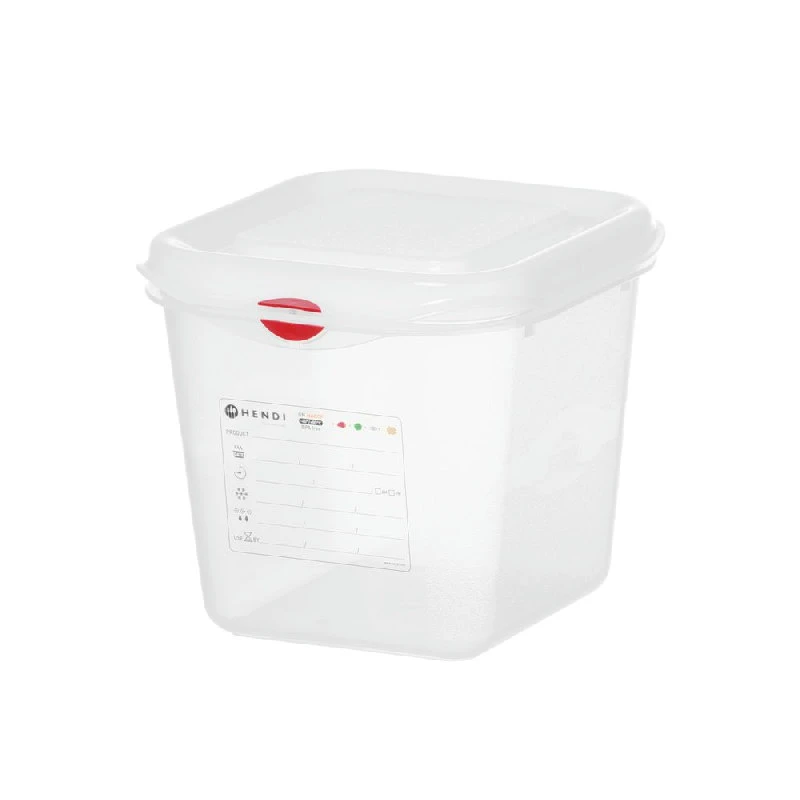 Hendi GN 1/6 Kantin Polypropylen Transparent 100mm 873175 by Hendi color Svart