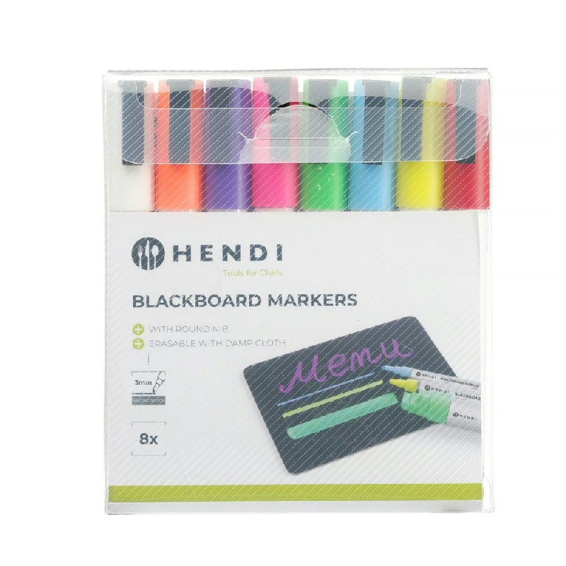 Hendi Tavelpennor 3 mm 8 st. 664278 by Hendi color Svart