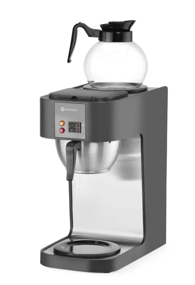 Hendi Kaffebryggare för Filterkaffe med 2 Värmeplattor 208533 by Hendi color Svart