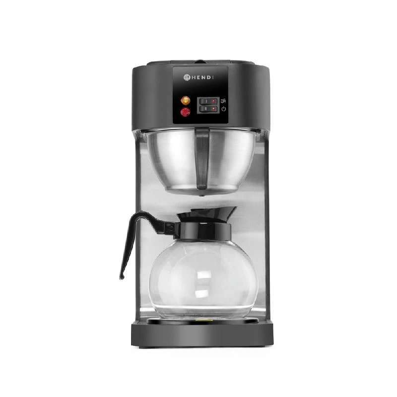 Hendi Kaffebryggare för Filterkaffe med 2 Värmeplattor 208533 by Hendi color Svart
