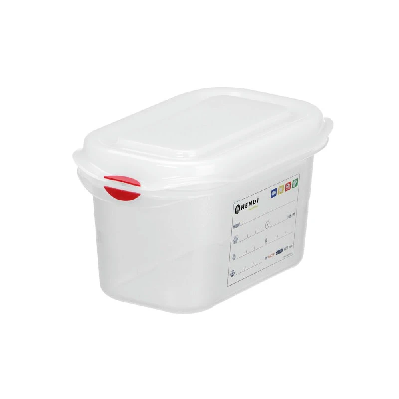 Hendi GN 1/9 Kantin Polypropen 100 mm - 1 Liter 873137 by Hendi color Svart