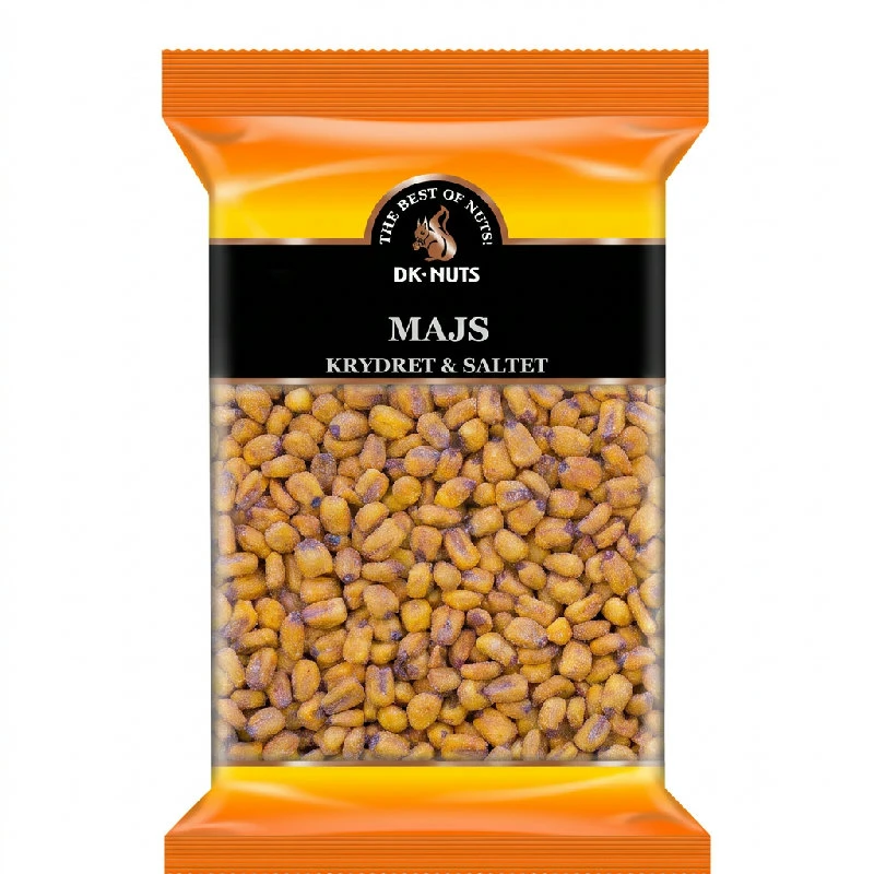 Majs (Rostad, kryddad & saltad) 0,45 kg 823DX by DK-NUTS color Svart