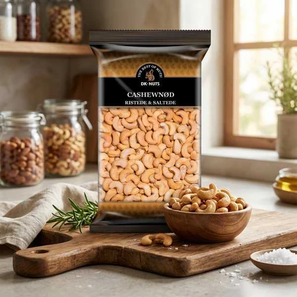 Dknuts Cashewnötter Lyx Rostade & Saltade 1 kg 112C by DK-NUTS color Svart