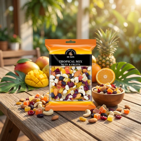 Dknuts Tropical Mix Nötter & Frukt 0,35 kg 106D by DK-NUTS color Svart
