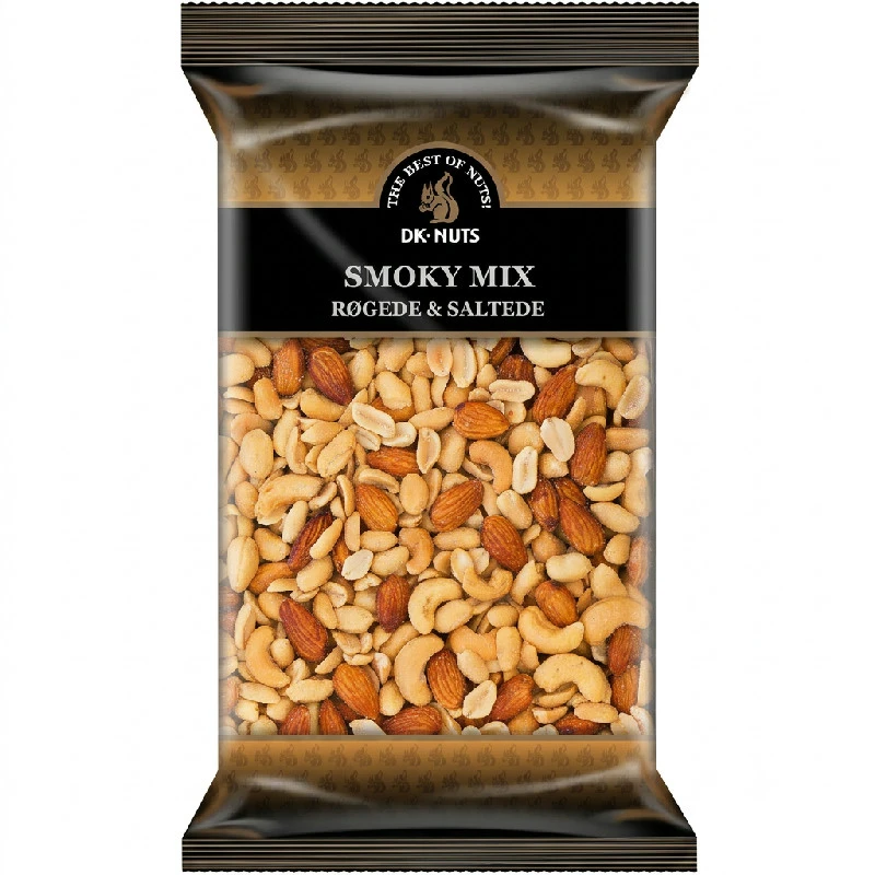 Dknuts Smoky Mix Rökta & Saltade Nötter 1 kg 109C by DK-NUTS color Svart