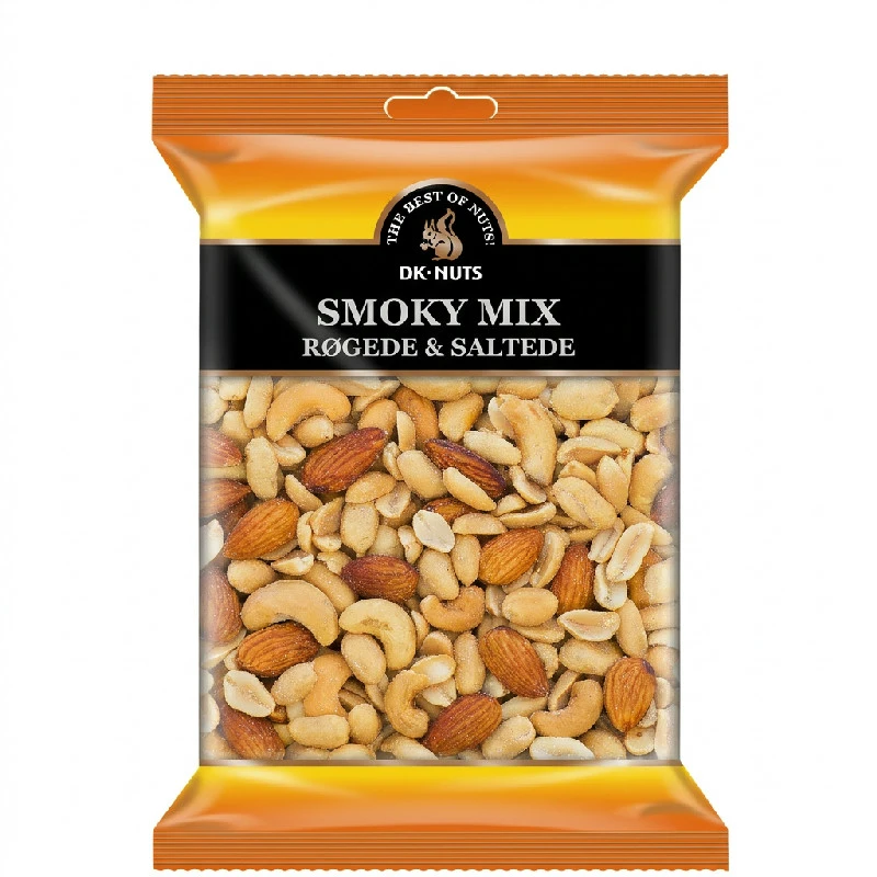 Dknuts Smoky Mix Rökta & Saltade Nötter 0,3 kg 109D by DK-NUTS color Svart