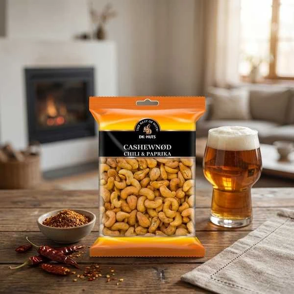 Dknuts Cashewnötter Chili & Paprika 0,25 kg 113D by DK-NUTS color Svart