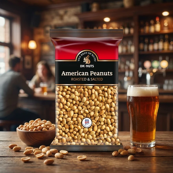 American Peanuts (Roasted & Salted) 1 kg 166CQ by DK-NUTS color Svart