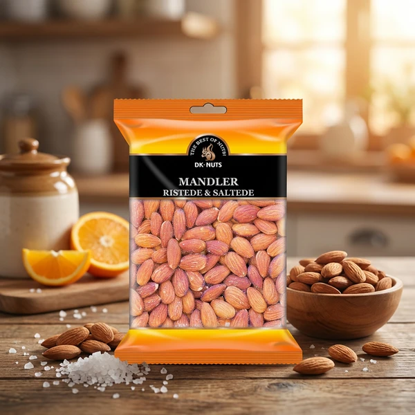 MANDLAR LYX (ROSTADE & SALTADE) 0,3 KG 142D by DK-NUTS color Svart