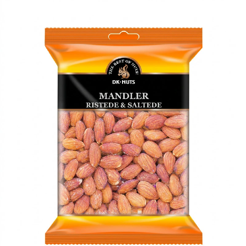 MANDLAR LYX (ROSTADE & SALTADE) 0,3 KG 142D by DK-NUTS color Svart