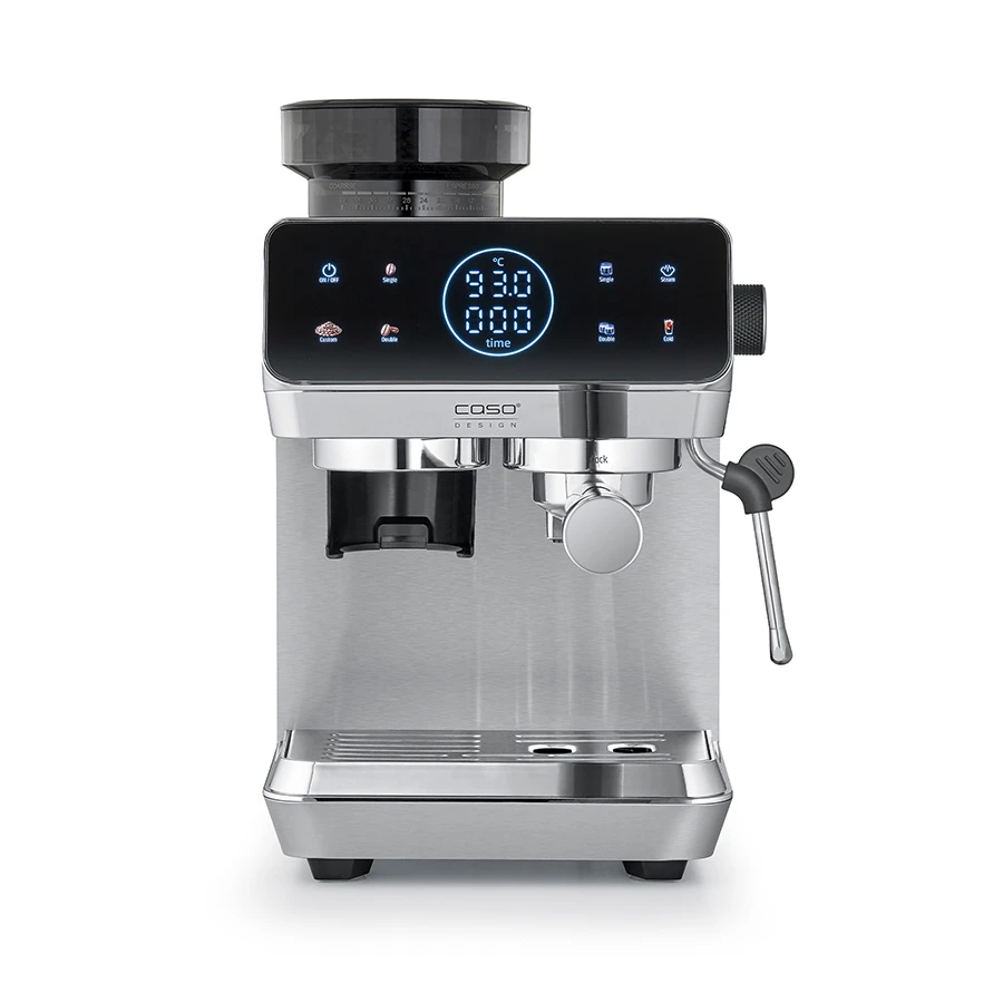 Caso Espresso Gourmet Espresso- och kaffemaskin med kvarn Silver CS1826 by CASO color Svart