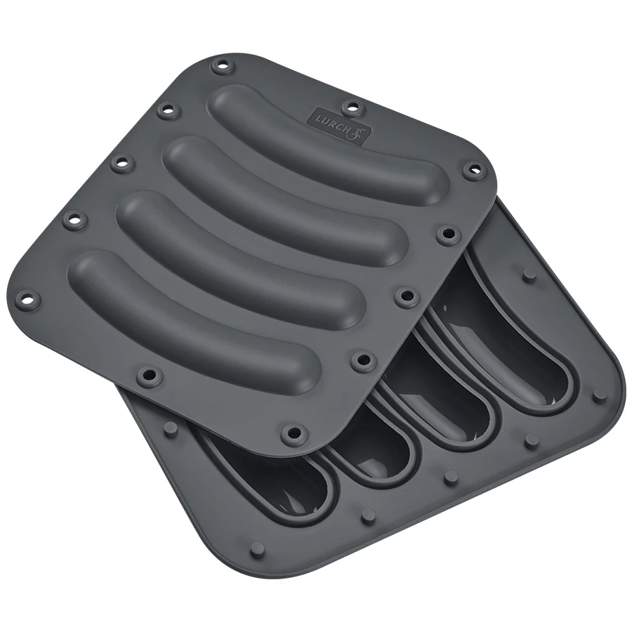 Lurch Korvform i Silikon för 4 st. 2-pack LU240515 by LURch color Svart