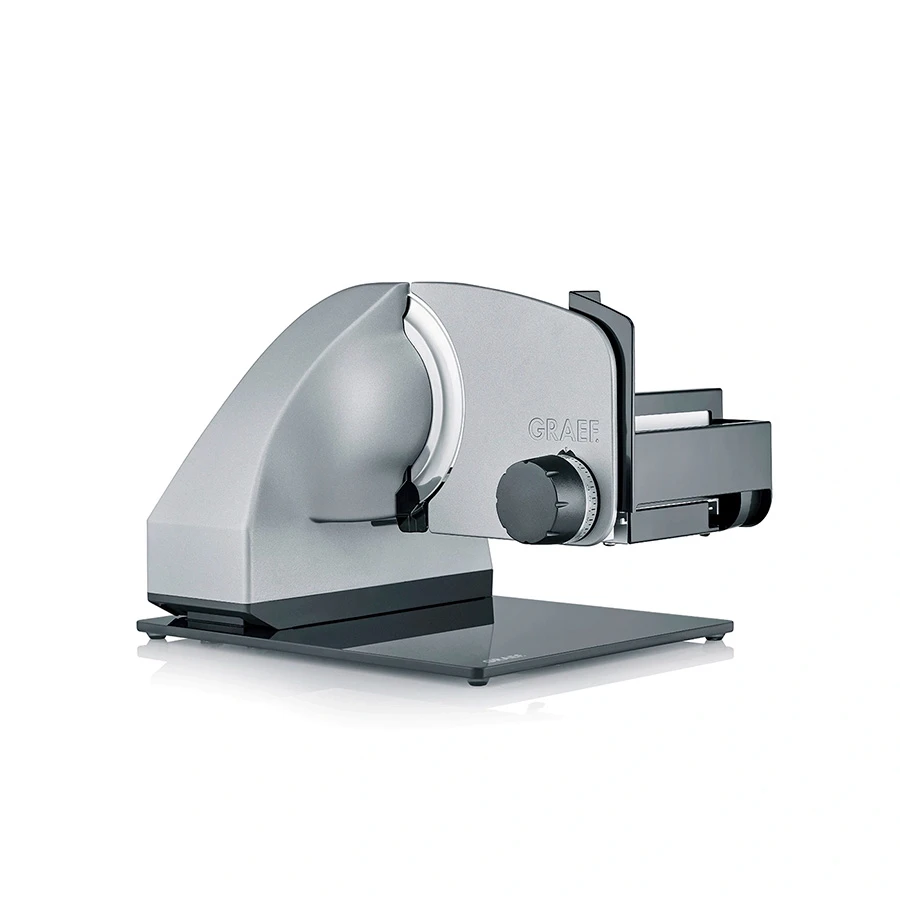 Graef Slicer Iconic25 Lutningsbar Skärmaskin CERA Matt Silver GRM99FEU by Graef color Svart