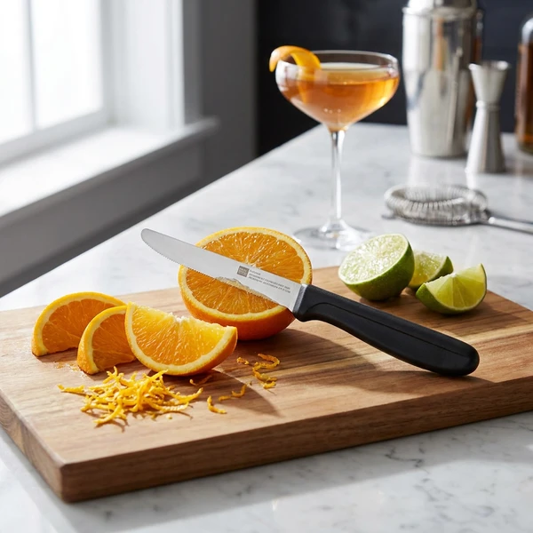 Bar- och citruskniv i rostfritt stål – 21 cm BTSK008  color Svart