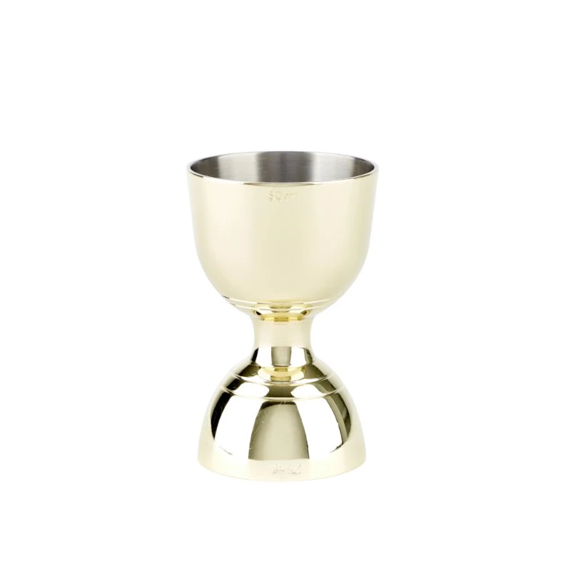 Jigger Bell 25/50 ml Guld Stål JG0004G  color Svart