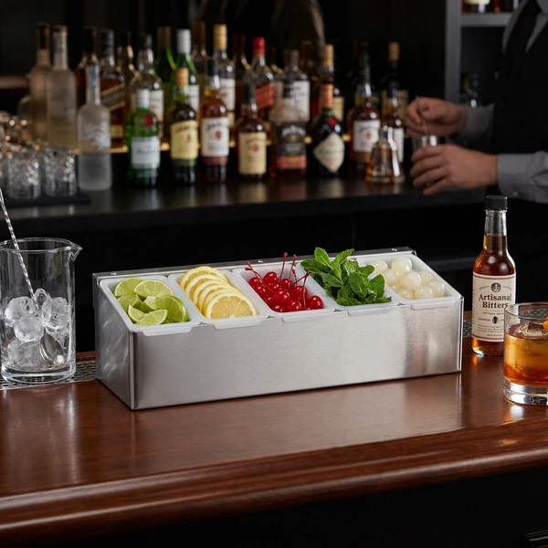 Garnish-station med 5 fack CH5000S  color Svart