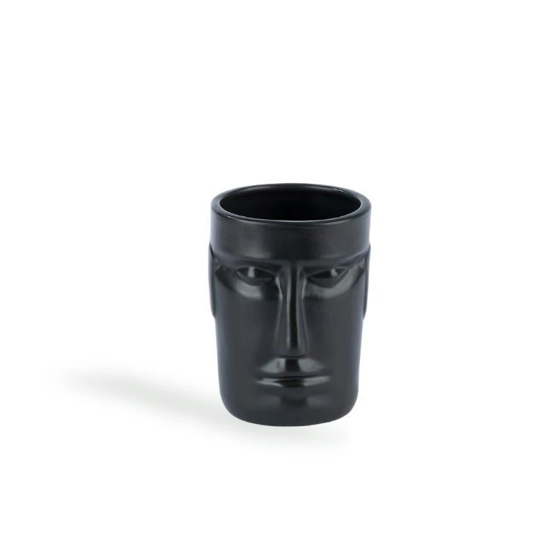 Tiki Mugg Maka Keramik Natur 50cl TK10079  color Svart
