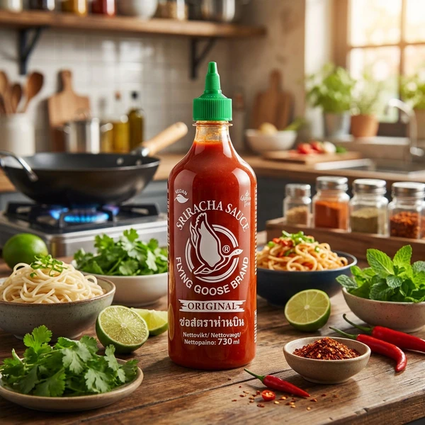 Flying Goose Sriracha chilisås 73 CL 382219  color Svart
