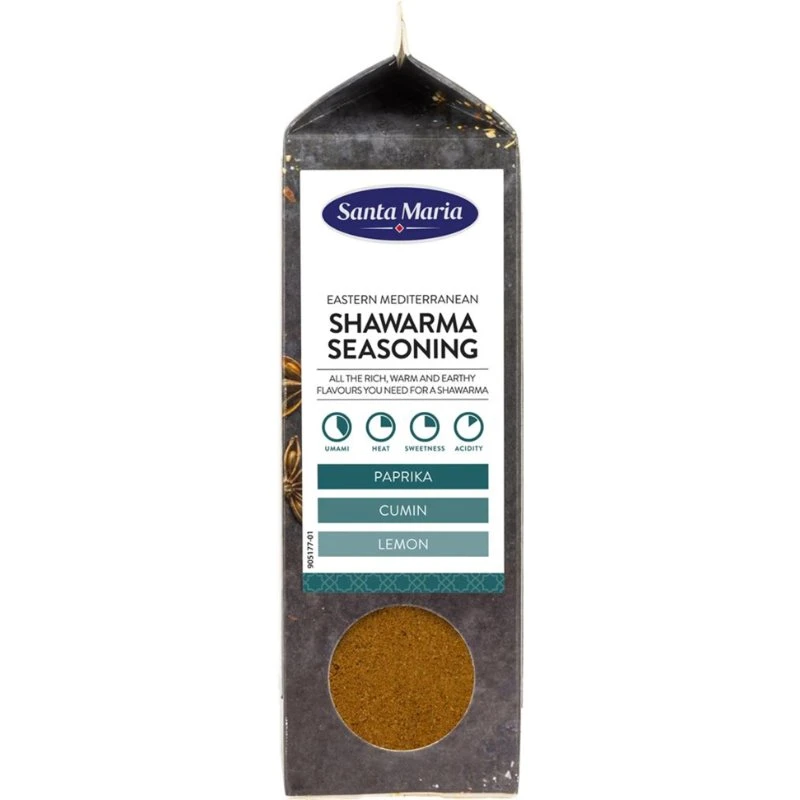 Kryddmix Shawarma Seasoning 375993 by SANTA M color Svart