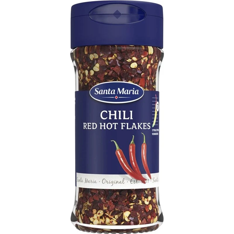 Krydda Chilipeppar Red Hot Flingor 291402 by SANTA M color Svart