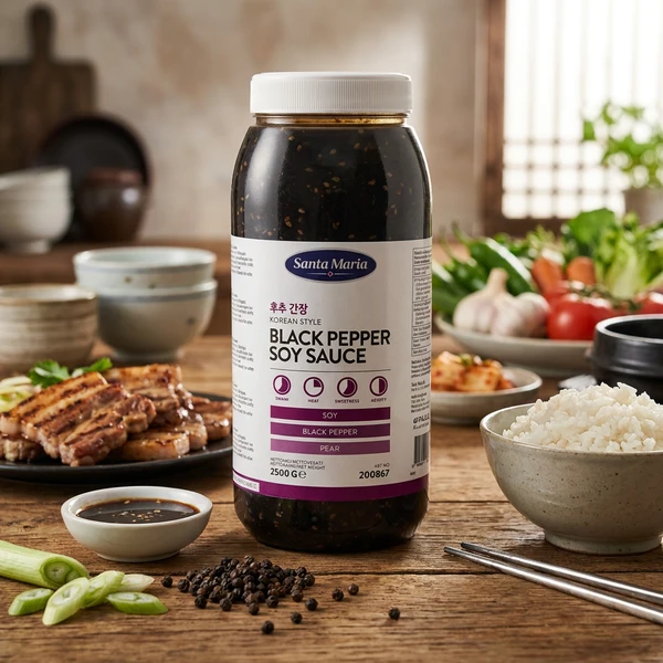Sojasås m/Peppar Korean 363472 by SANTA M color Svart