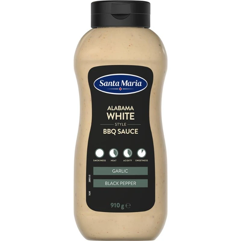 Barbecuesås Alabama White 380589 by SANTA M color Svart