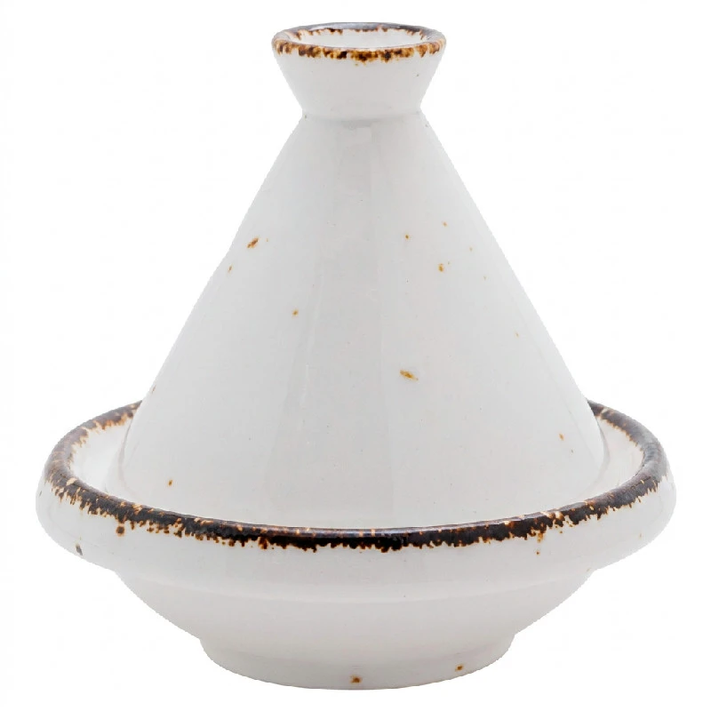 Mini Tajine Porslin Vit Ø9cm x H9cm 1480109 by COSY & TRENDY color Svart
