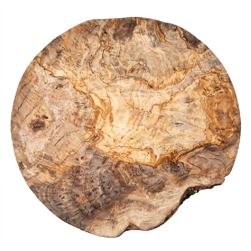 Tallrik i olivträ Ø30 cm 201728 by COSY & TRENDY color Svart