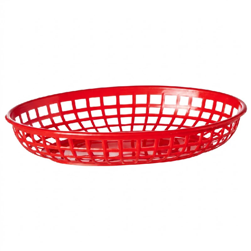 Hamburgerkorgar Röd Plast 6 st 23x14 cm 1669095 by COSY & TRENDY color Svart