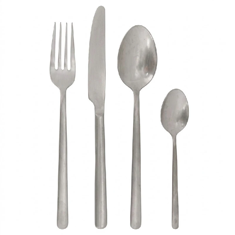 Bestickset Vintage Rostfritt Stål 16 delar 5424002 by COSY & TRENDY color Svart
