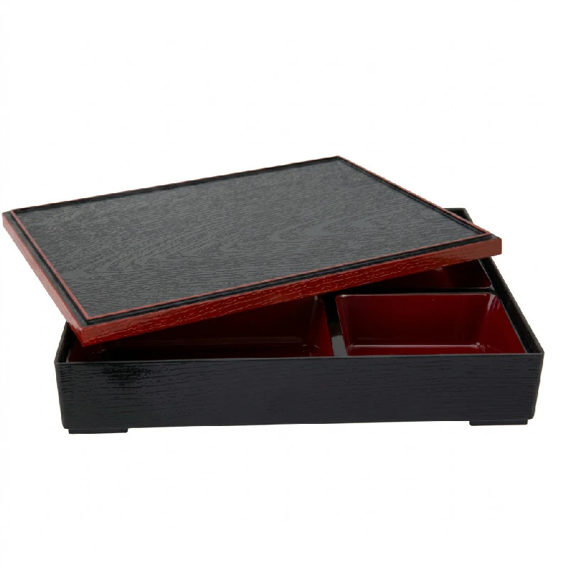 Bento Box Svart/Röd 30x24,5x6cm 3712649 by COSY & TRENDY color Svart