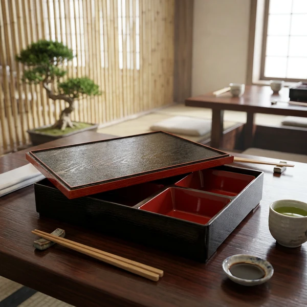 Bento Box Svart/Röd 30x24,5x6cm 3712649 by COSY & TRENDY color Svart