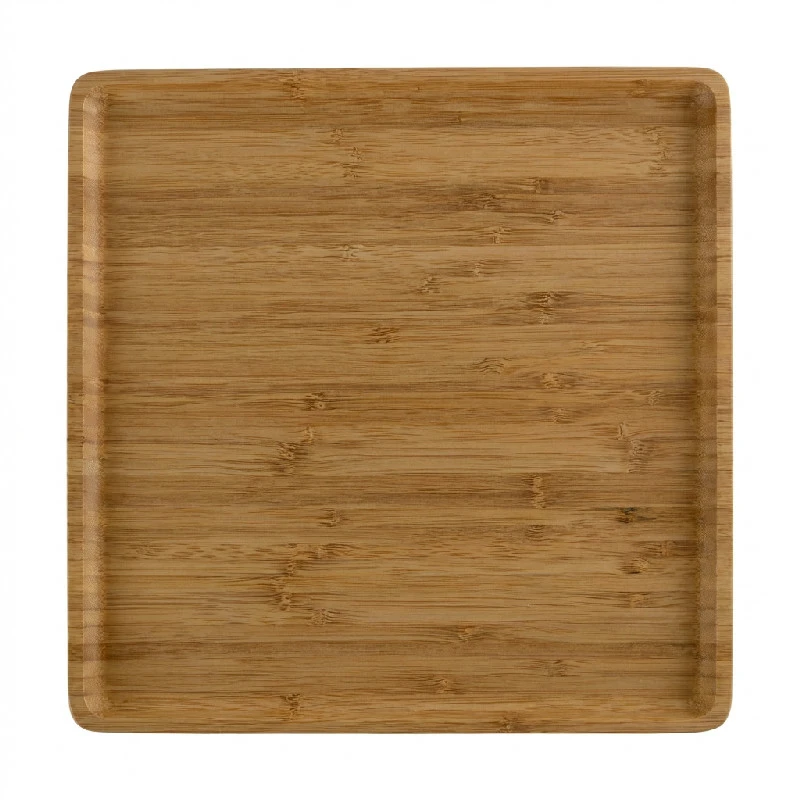 Tallrik kvadratisk bambu 26x26 cm 151339 by COSY & TRENDY color Svart