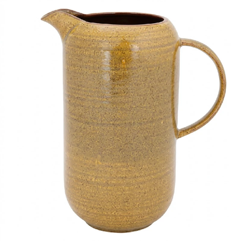 Vattenkanna Porslin Senapsgul 1,65 L 5698033 by COSY & TRENDY color Svart