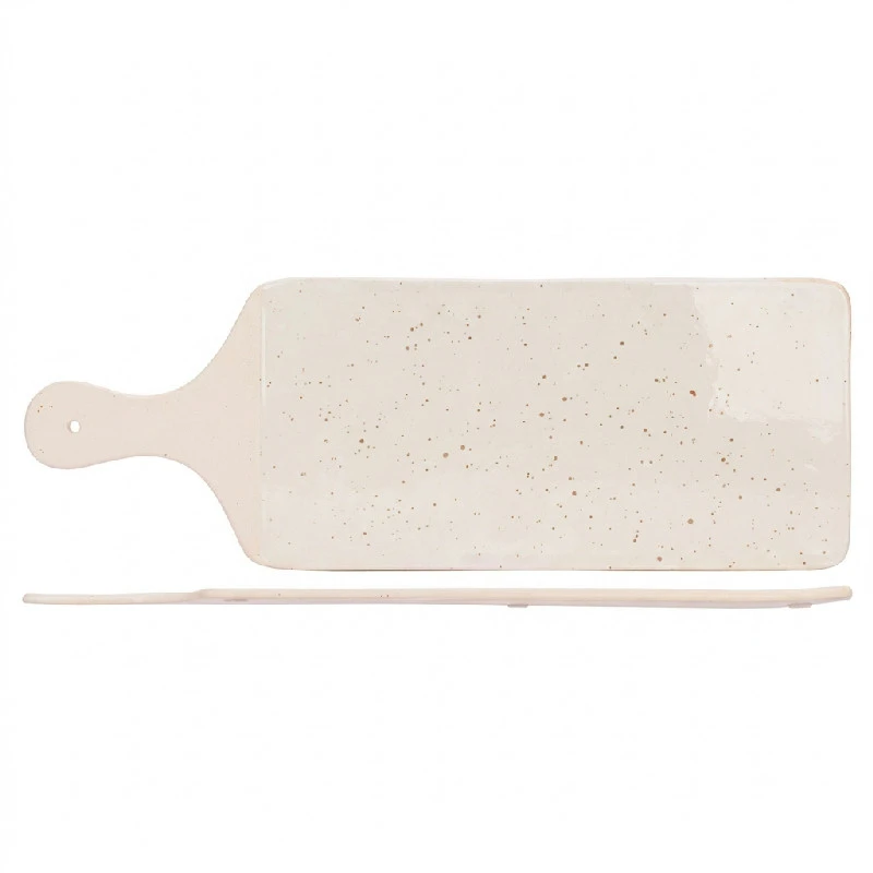 Serveringsfat Stengods Quartz 40cm 4023395 by COSY & TRENDY color Svart