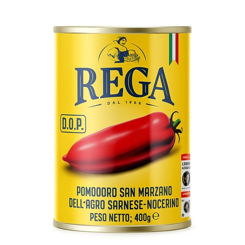 Rega Skalade Tomater San Marzano 400 g 16111  color Svart