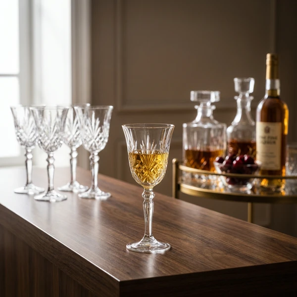RCR Melodia Likörglas 5 cl 6 st. Glas0099  color Svart
