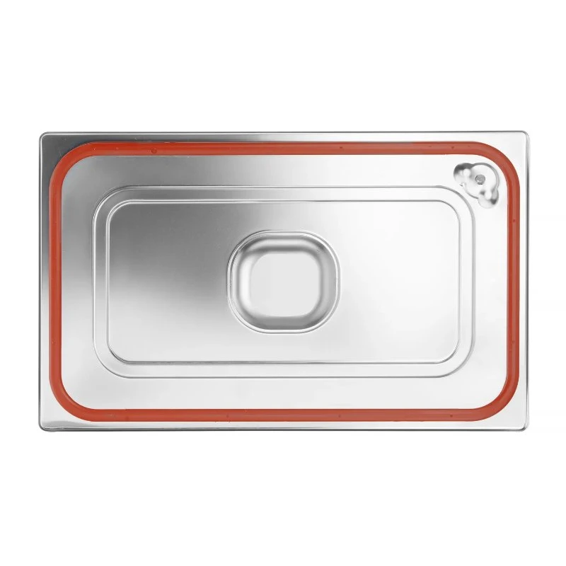 Hendi GN-lock med silikonkant stål GN 1/2 802625hendi by Hendi color Svart