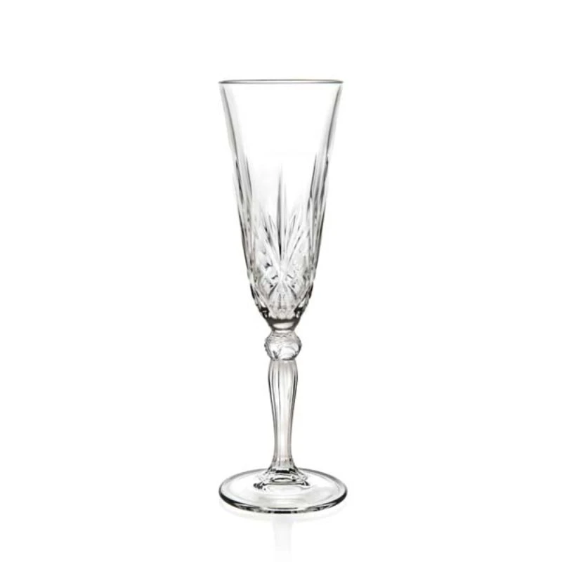 RCR Melodia Champagneglas 16 cl 6 st Glas0096  color Svart