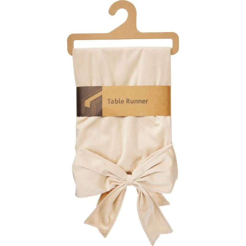 Bordslöpare i beige 33 x 240 cm 767653710  color Svart