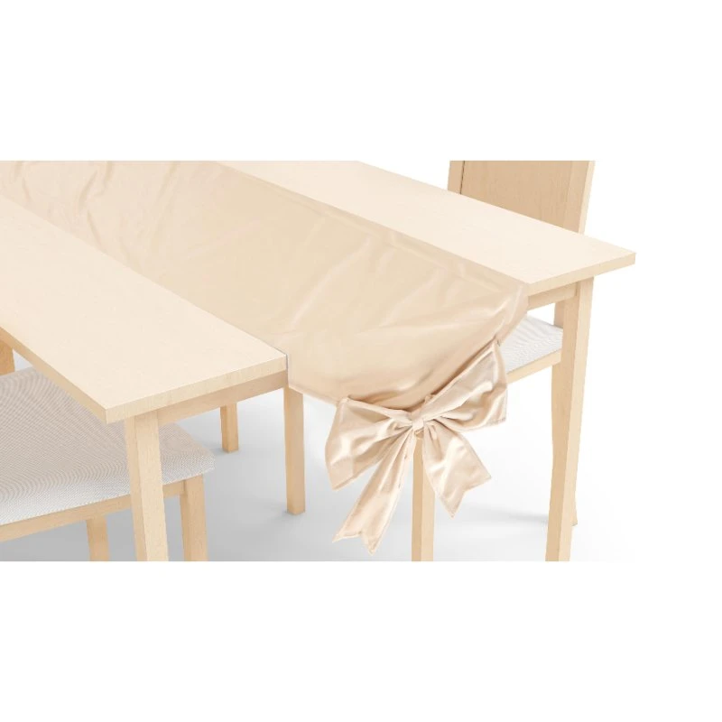 Bordslöpare i beige 33 x 240 cm 767653710  color Svart