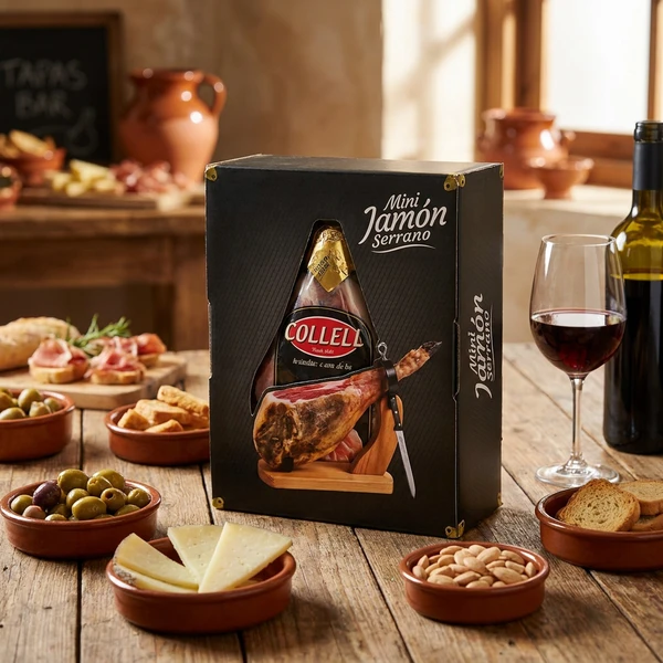 Mini Serrano med kniv och skärbräda 469 by Deli Drengene color Svart