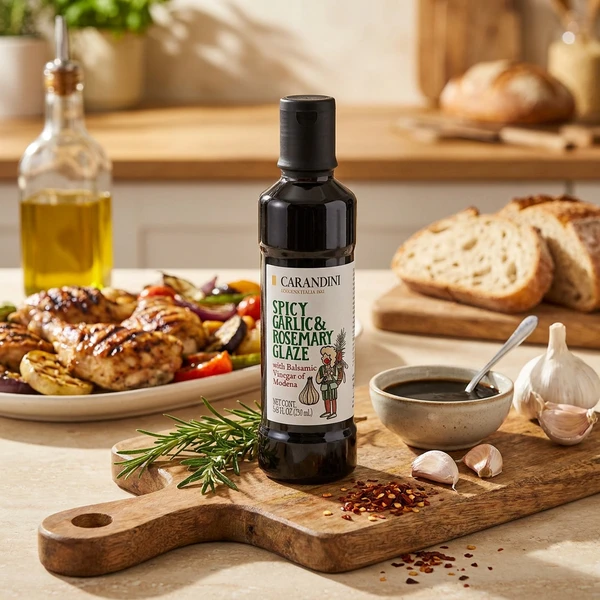 Carandini glaze vitlök, rosmarin och chili 250ml 1408 by Deli Drengene color Svart